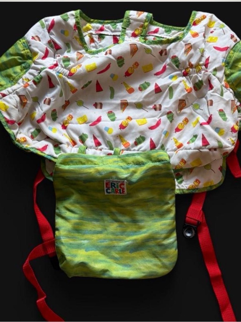 The Very Hungry Caterpillar Kids Baby Shopping Cart Cover - Green/White